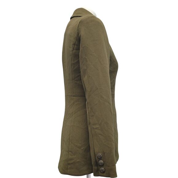 Love 21 Womens Small Military Style Asymmetrical Button Front Washable Jacket - Picture 3 of 6